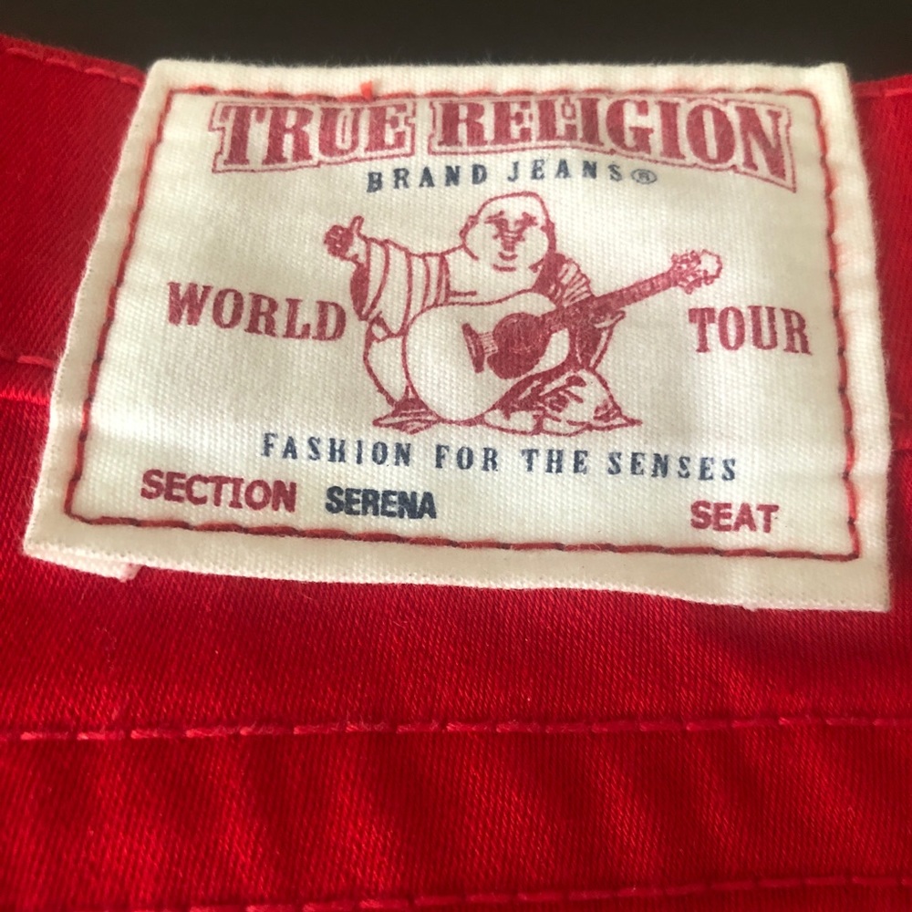 True Religion Women's Serena Super Skinny Red Jeans Size 30 NEW! - Picture 3 of 9